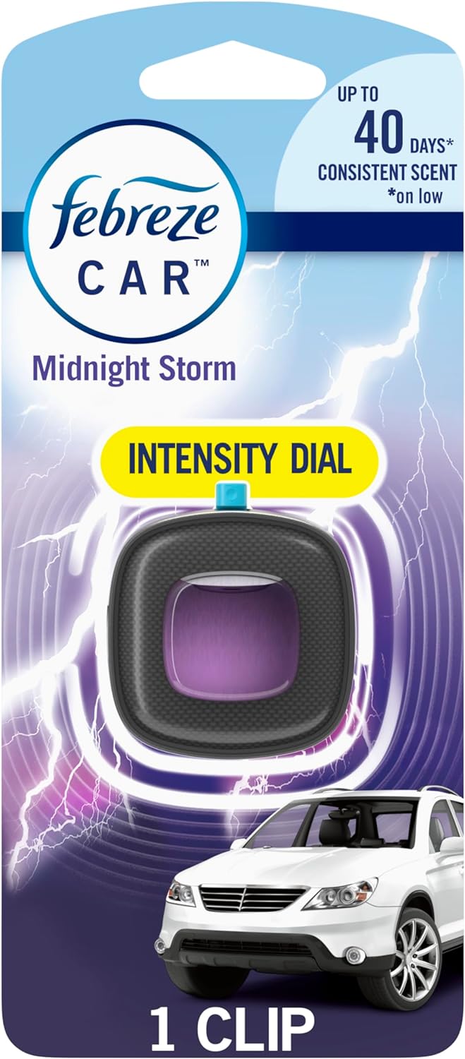 Febreze Midnight Storm Car Vent Clip - Long-Lasting Freshness