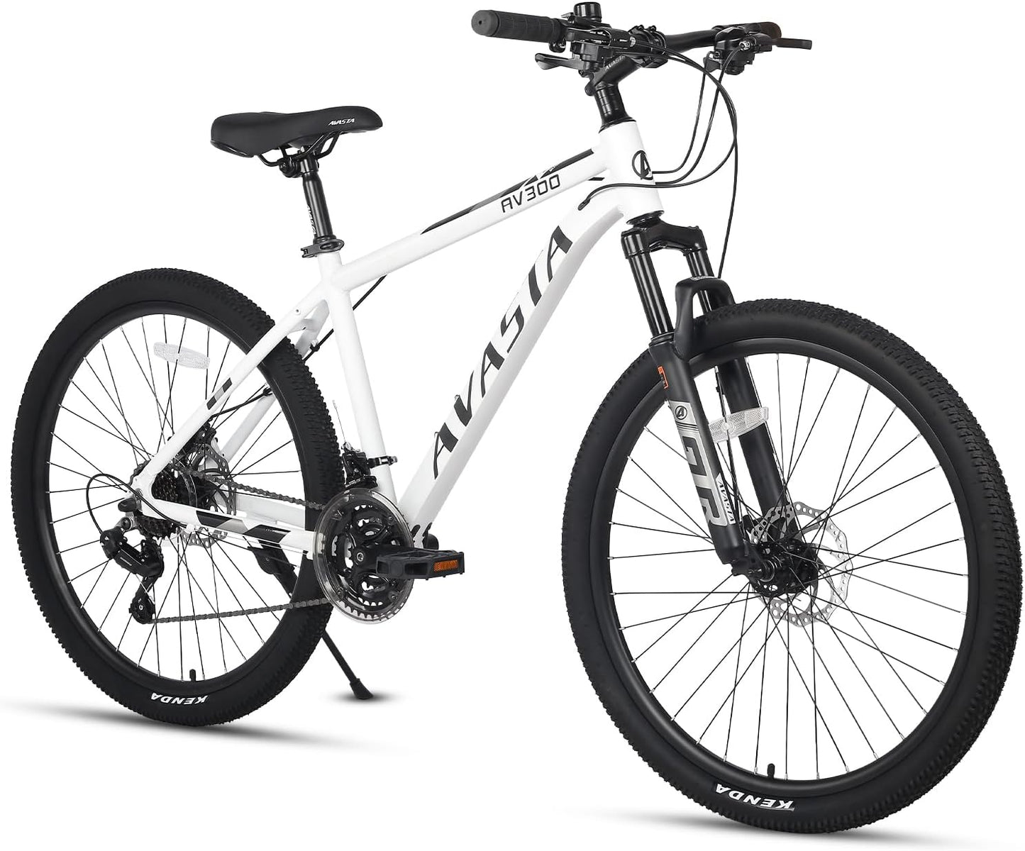 AVASTA AV300 Mountain Bike: 21-Speed, Aluminum Frame, Dual Brakes