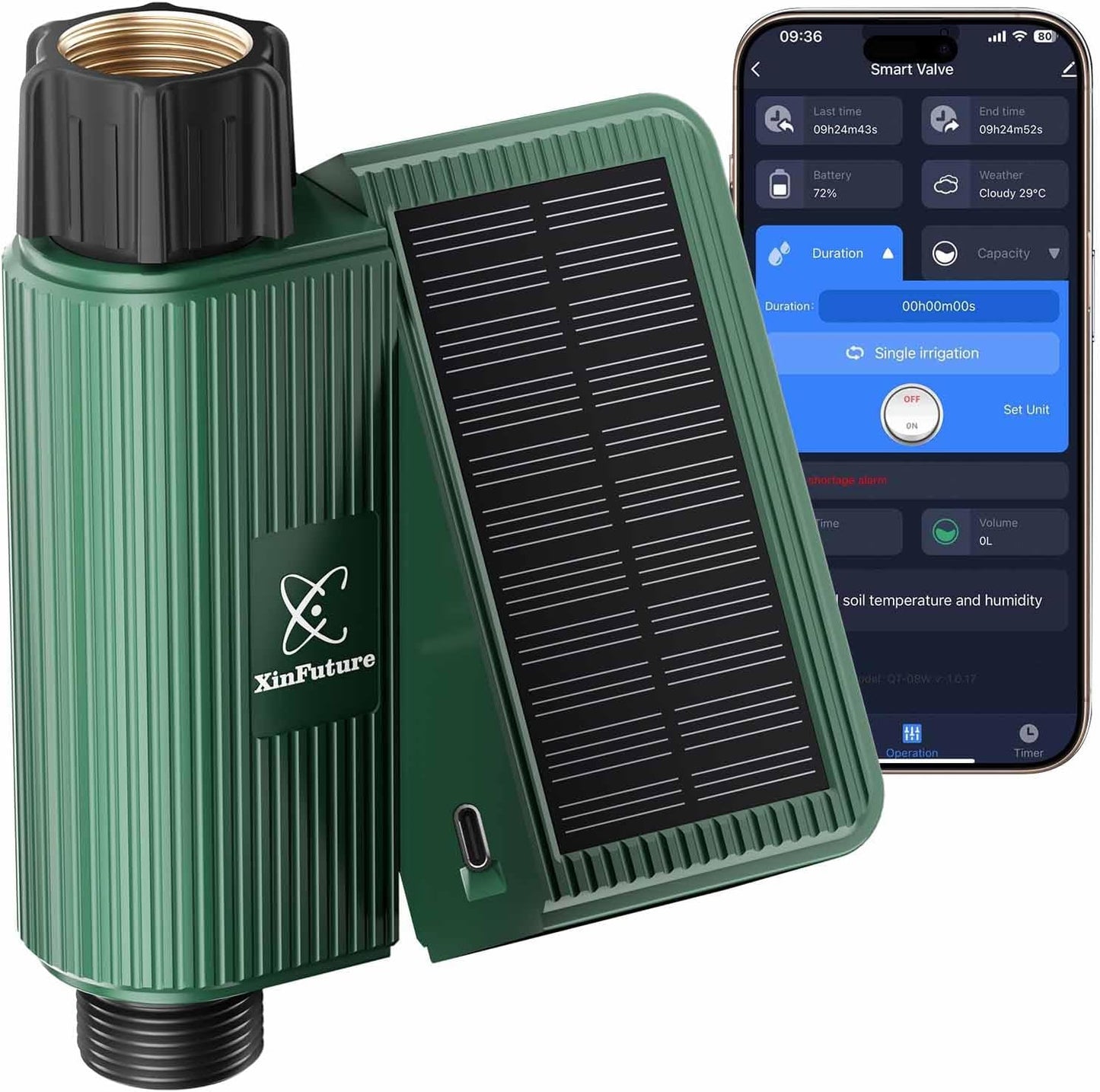Smart WiFi Solar Sprinkler Timer for Efficient Garden Irrigation