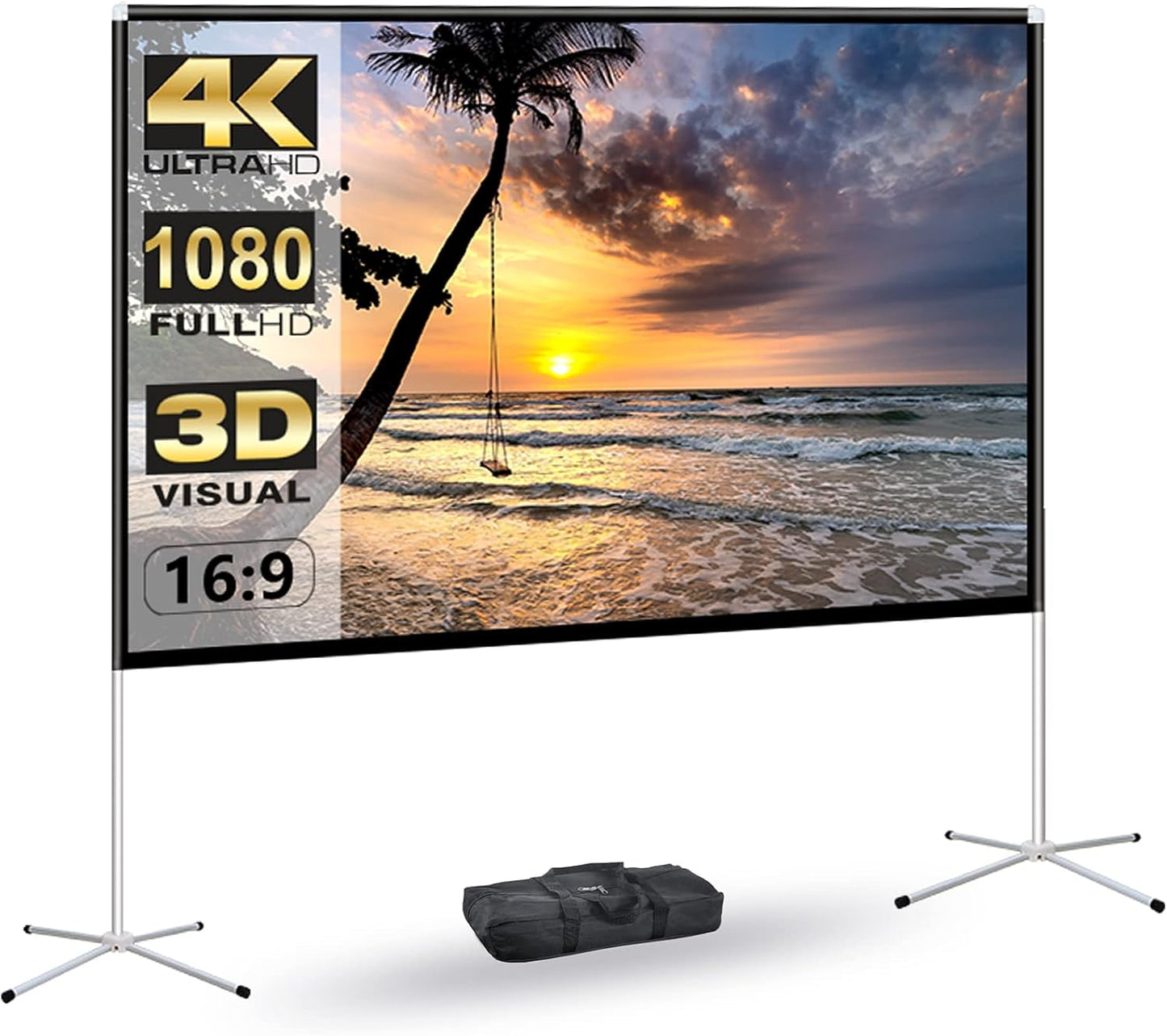 80 4K Outdoor Movie Screen: Portable HD Fun