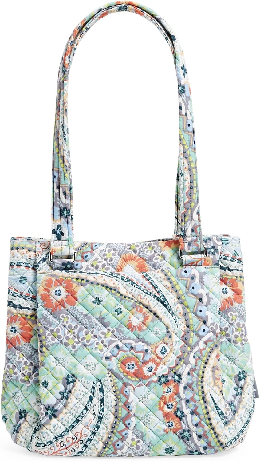 Vera Bradley Women's Cotton Multi-Compartment Satchel Purse