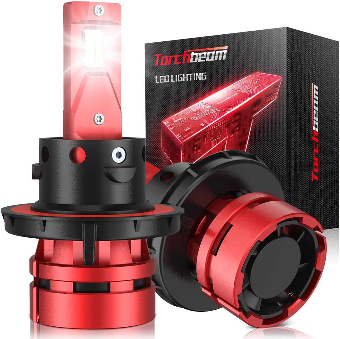 Torchbeam T2 H13/9008 Bulbs Kit: 900% Brighter, 45,000LM