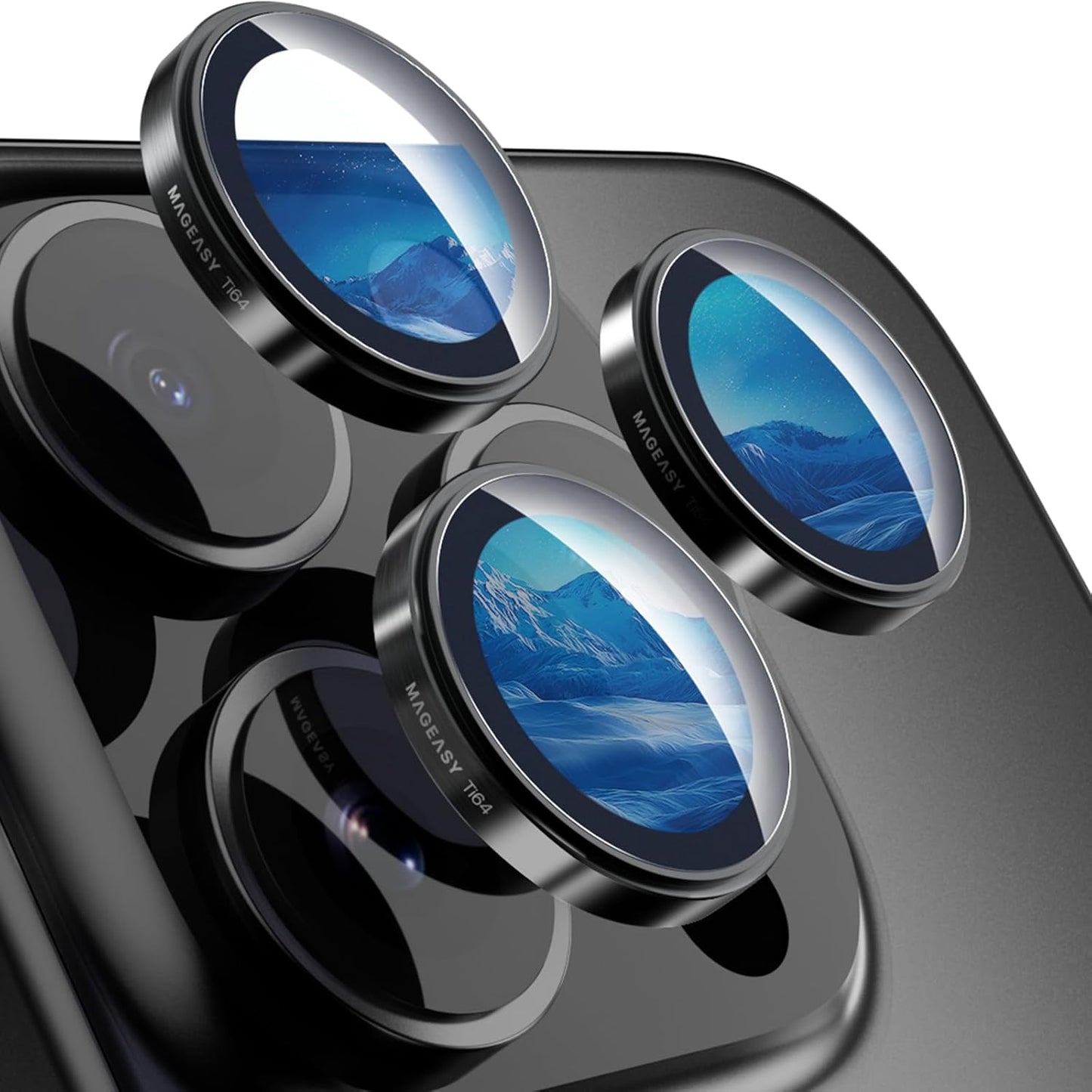 MAGEASY Sapphire Lens Protector for iPhone 16 Pro & Max
