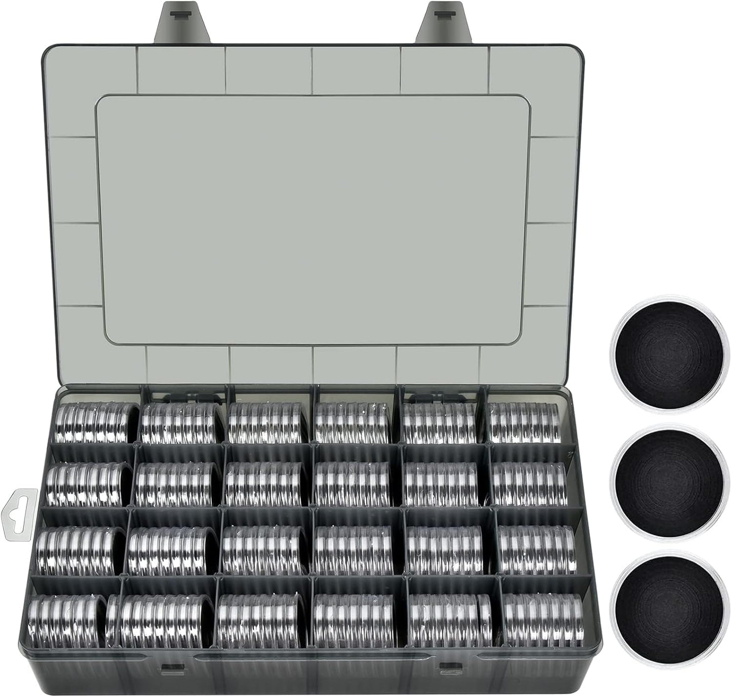FULLCASE Coin Capsules 46mm Set with Foam Gasket for Collectors