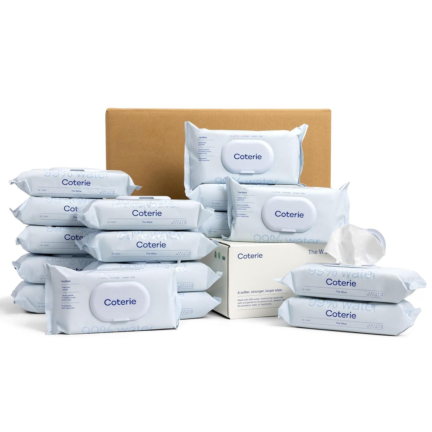 Coterie Unscented Baby Wipes - Gentle & Plant-Derived