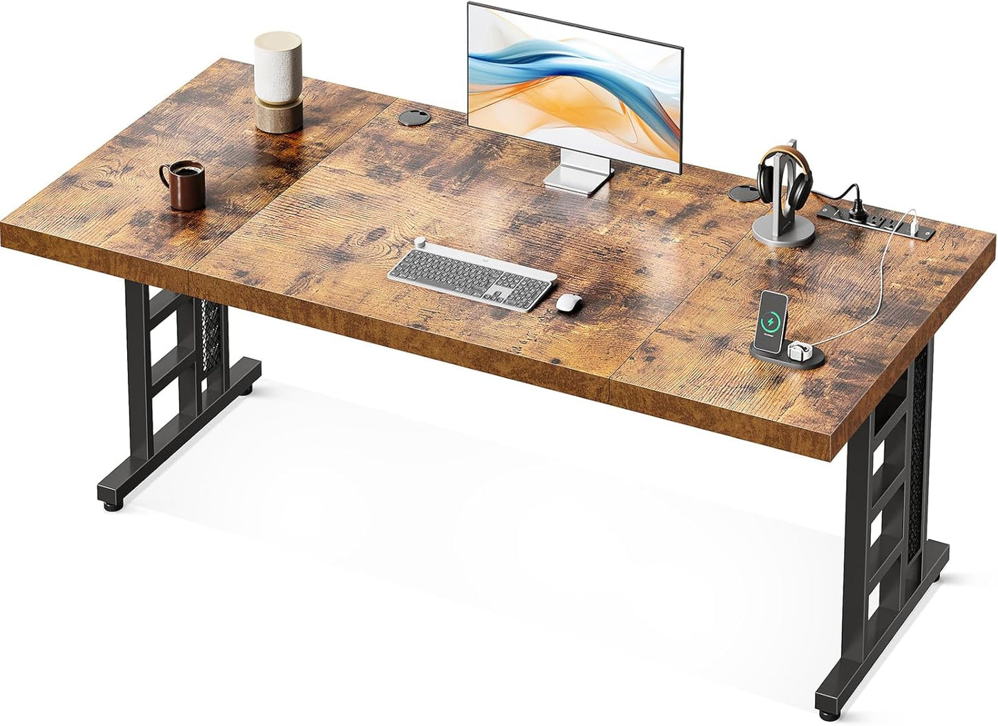 ODK 71 Executive Computer Desk with Outlet