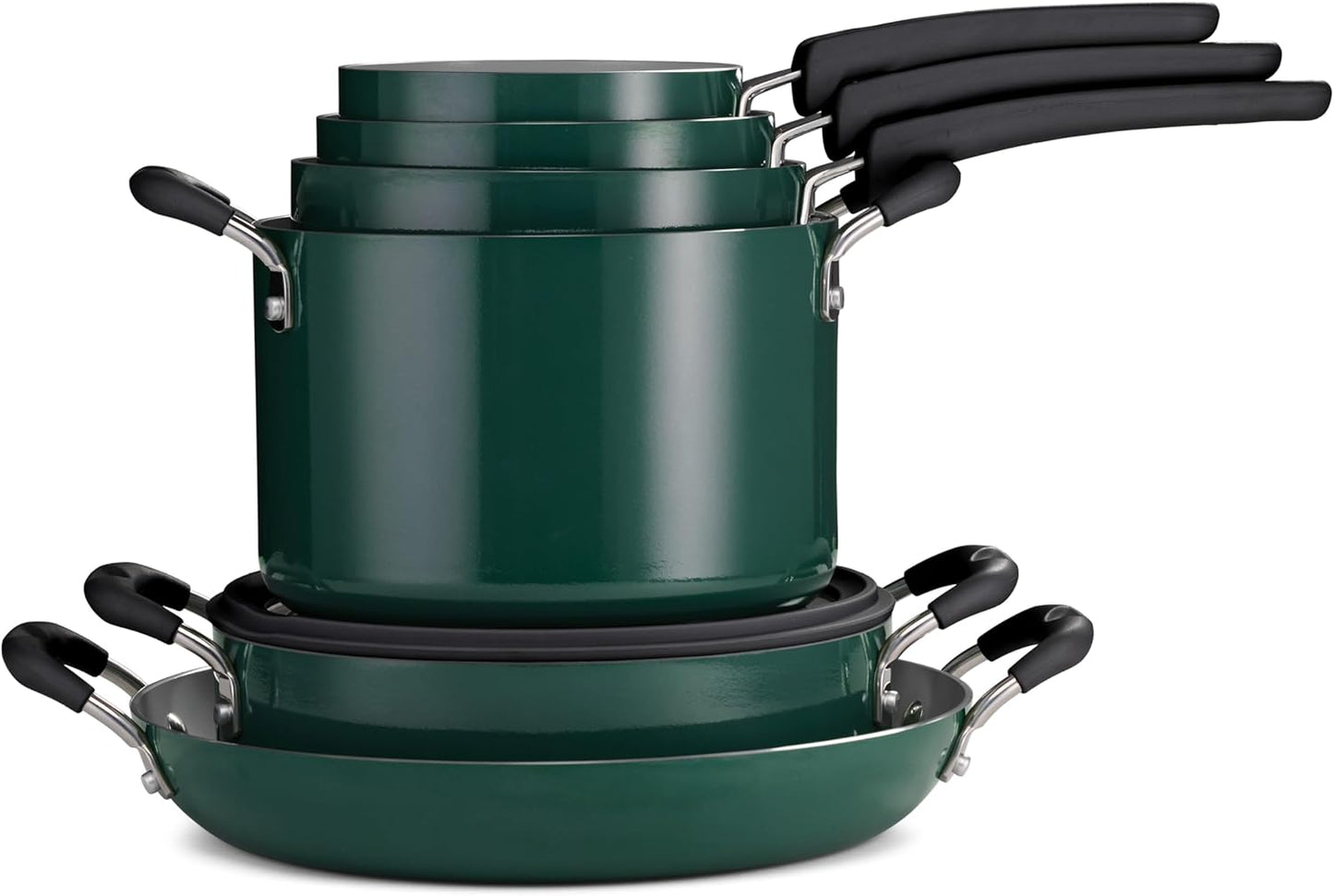 Tramontina Ceramic Non Stick 11-Piece Nesting Cookware Set