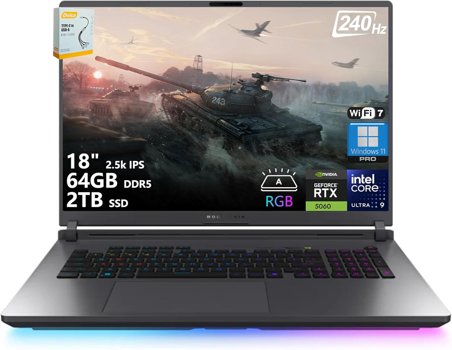ASUS ROG Strix G18 G815 Gaming AI Laptop with 18in Display