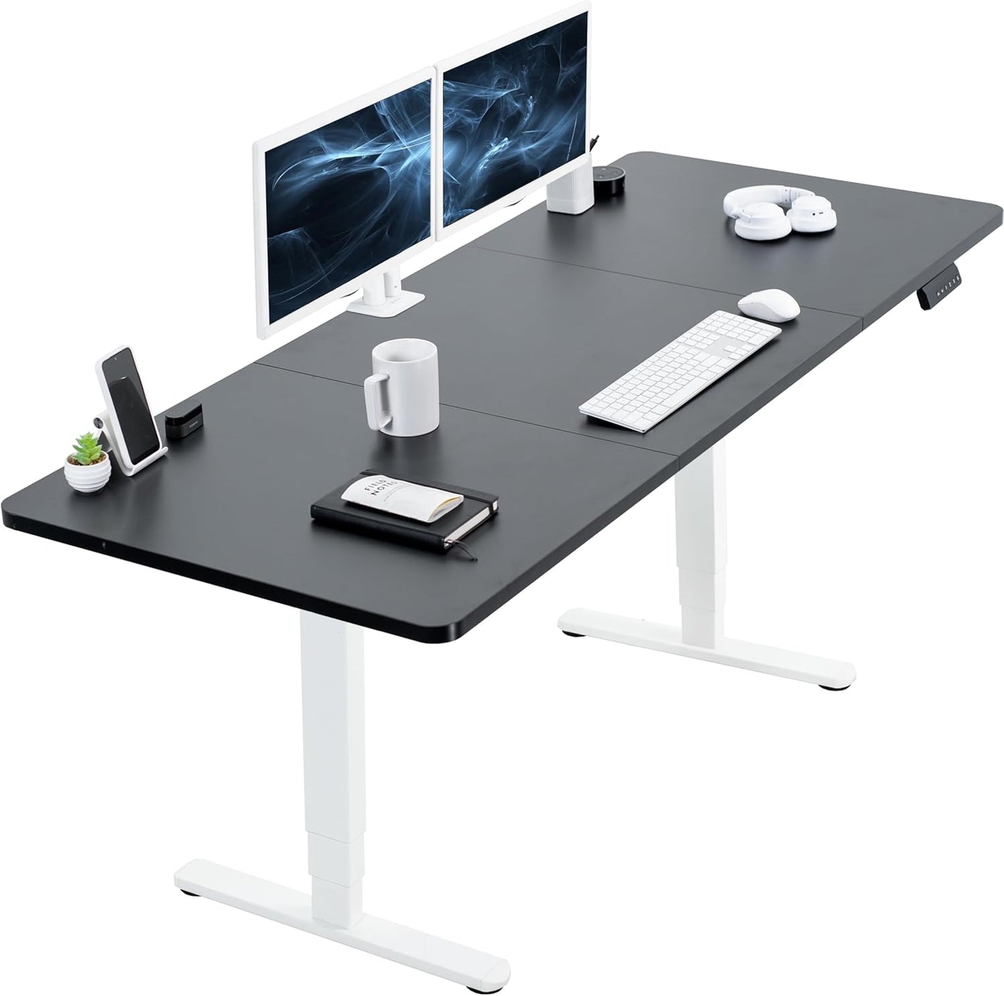 VIVO Electric Dual Motor Sit Stand Desk with Memory Height Adjustment