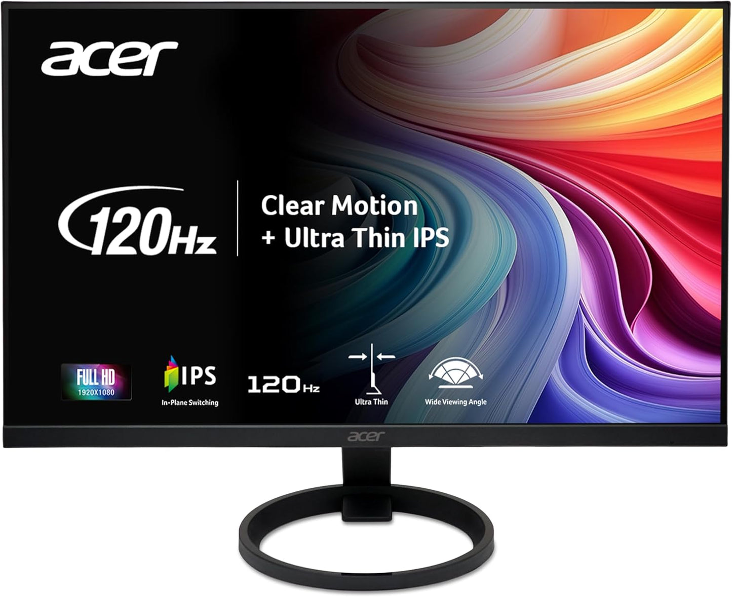 Acer 27 Full HD Gaming Monitor | Ultra-Thin | Adaptive-Sync | 120Hz Refresh | 1ms Response
