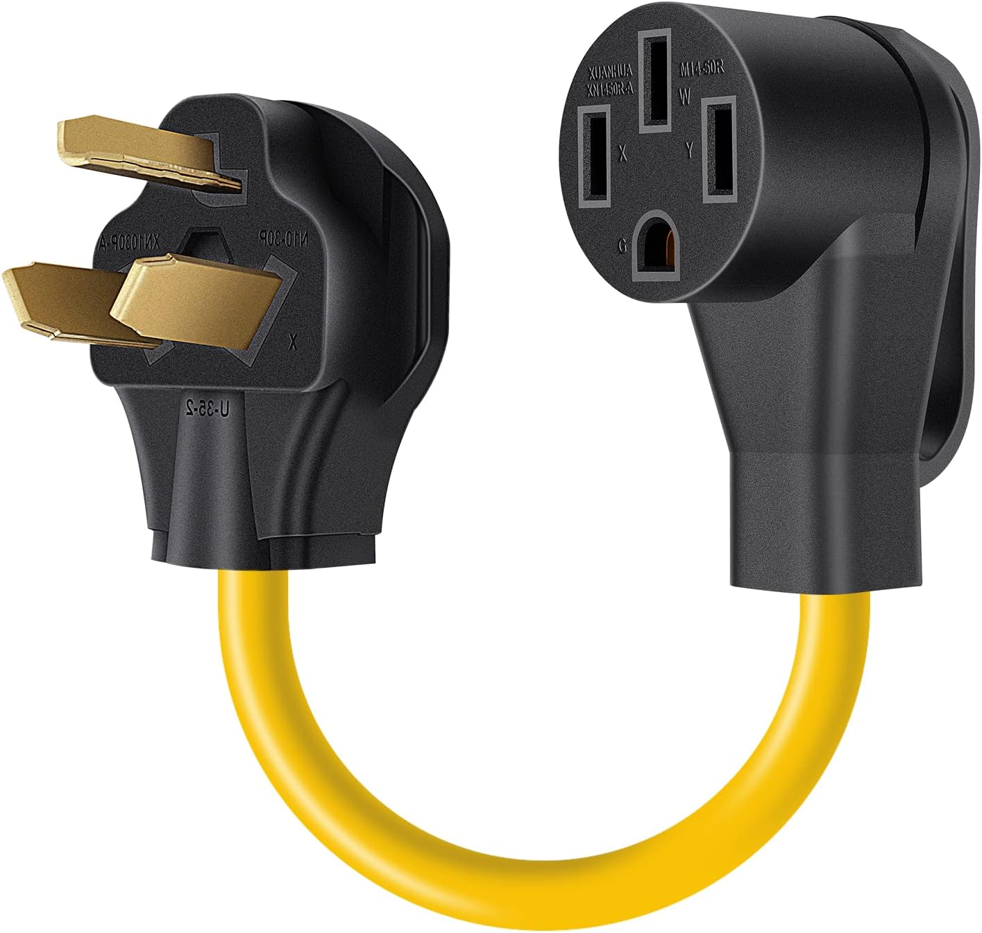 Rophor EV Charger Adapter Cord: 30A Dryer to 50A RV Conversion - Fast Level 2 Charging