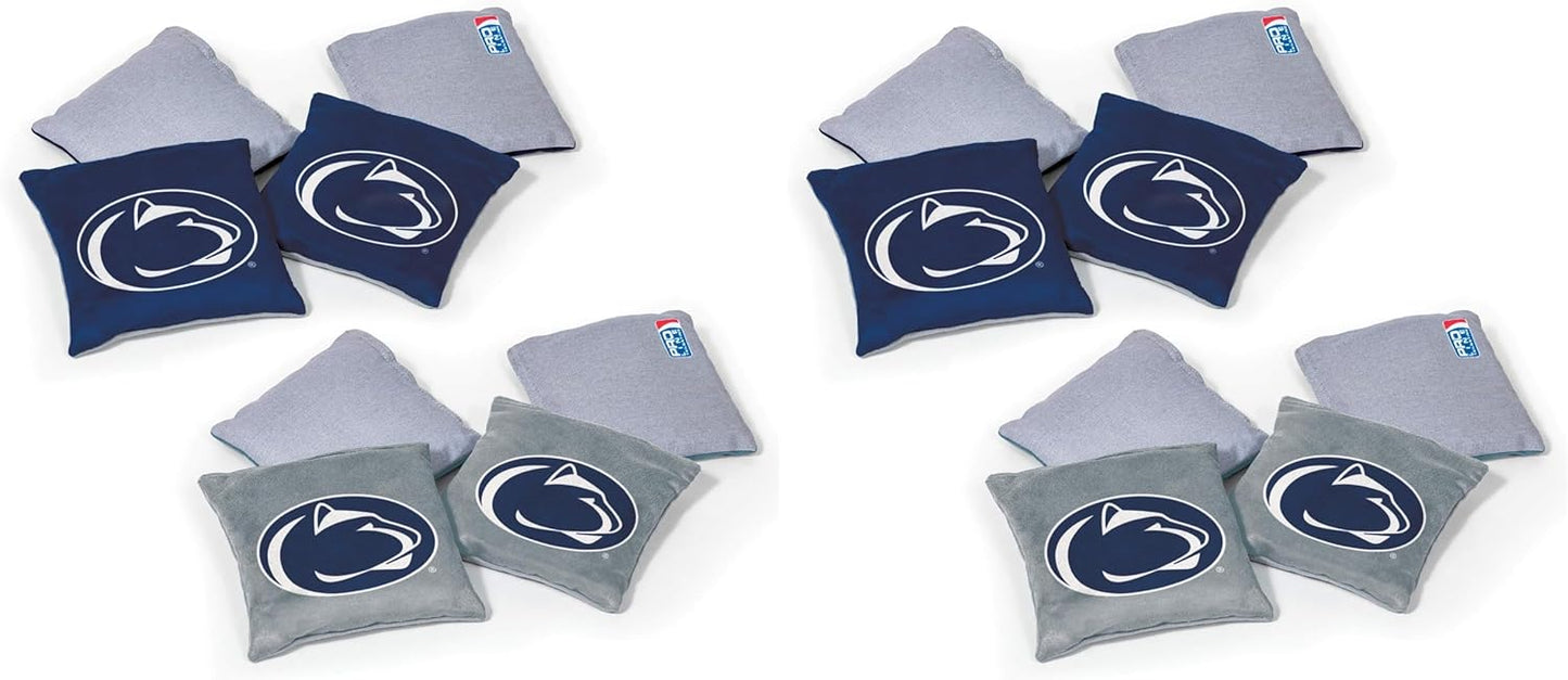 NCAA College Dual Sided Bean Bags for Cornhole Set - 8 Count