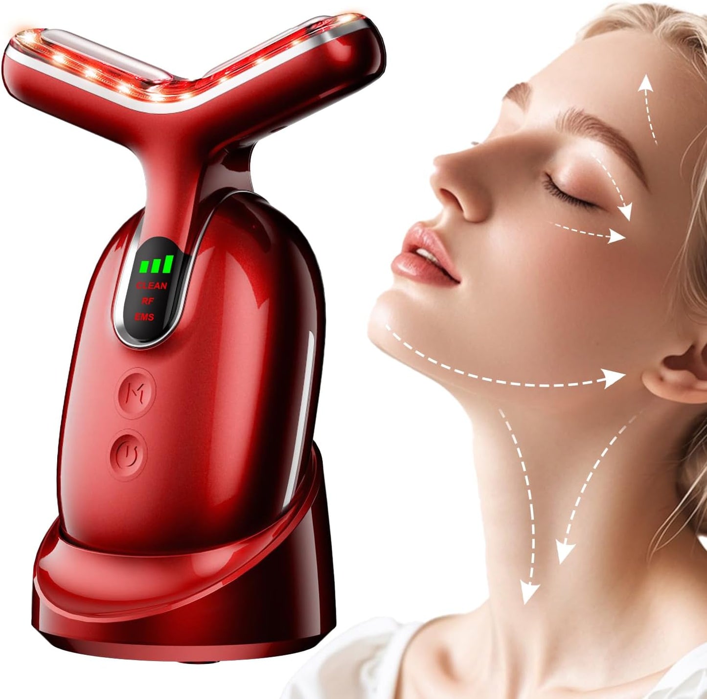 3-in-1 Beauty Massager for Face and Neck - Perfect Skin Care Tool