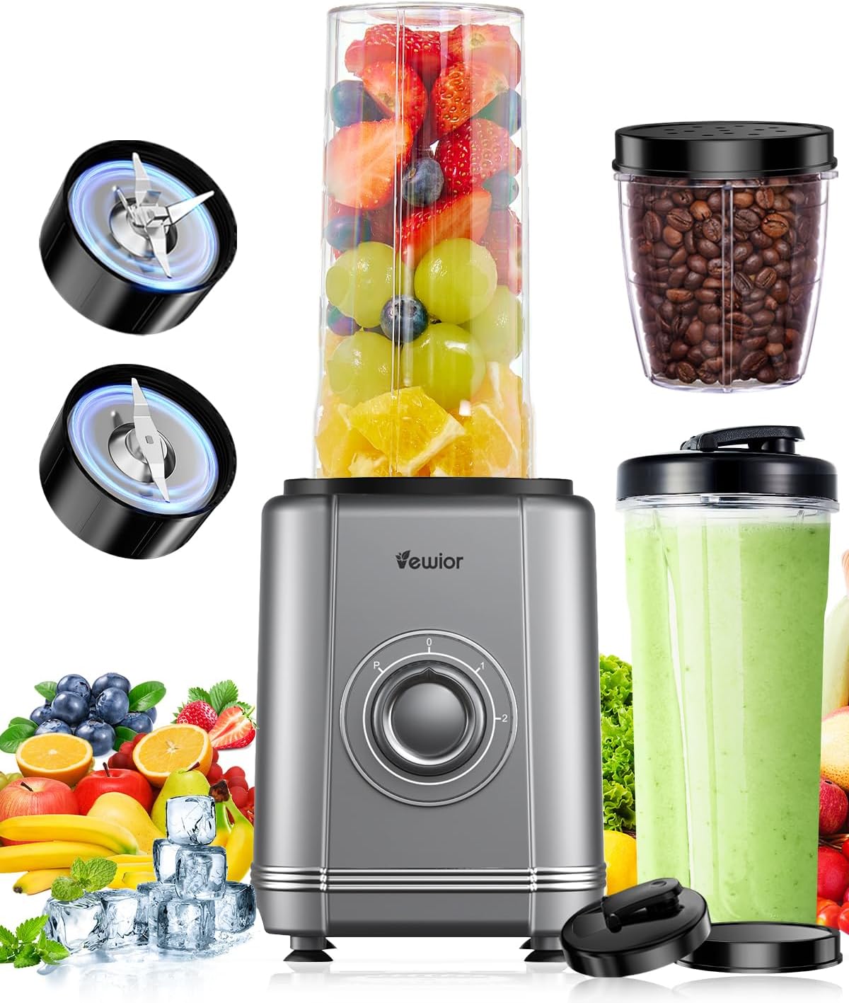 VEWIOR 1200W Personal Blender - Blend with Ease