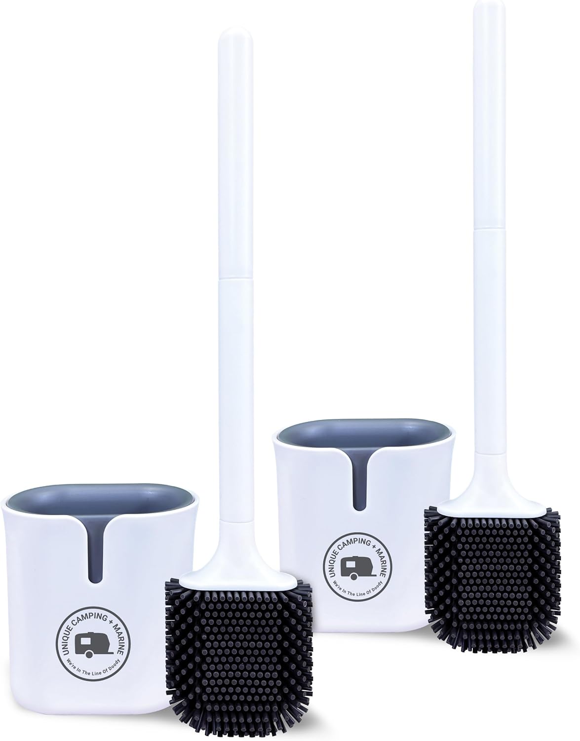 Unique RV Toilet Bowl Brush with Silicone Bristles for RVs