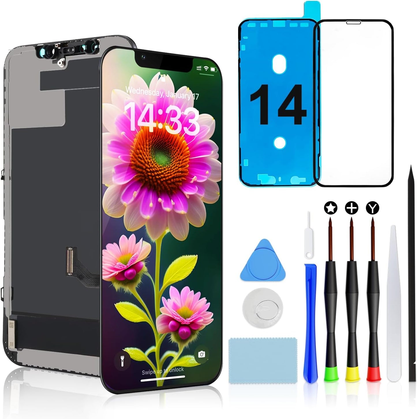 Brinonac iPhone 14 Screen Replacement Kit for 6.1 inch Display