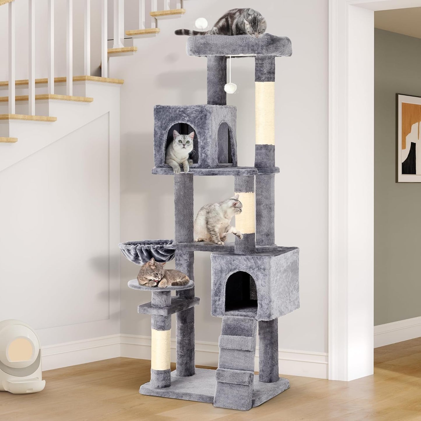 YITAHOME 70.8in Cat Tree Tower for Indoor Cats with Play House