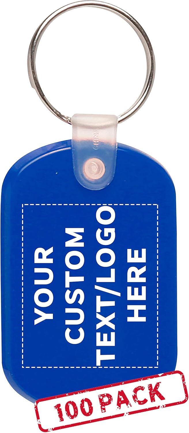 Customizable Soft Plastic Keychains for Staying Organized