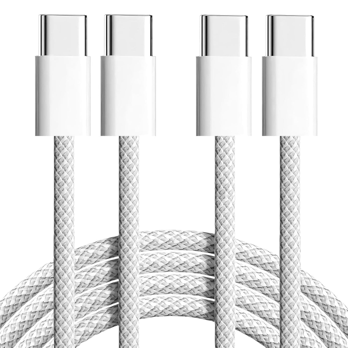 Fast Charge: 3ft Braided USB-C Cable Duo