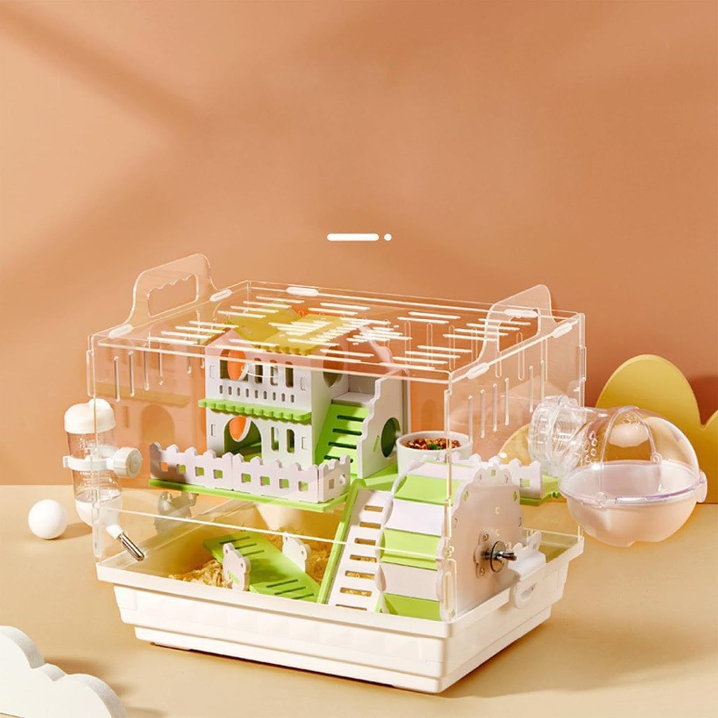 Large Acrylic Hamster Cage for Dwarf and Syrian Hamsters