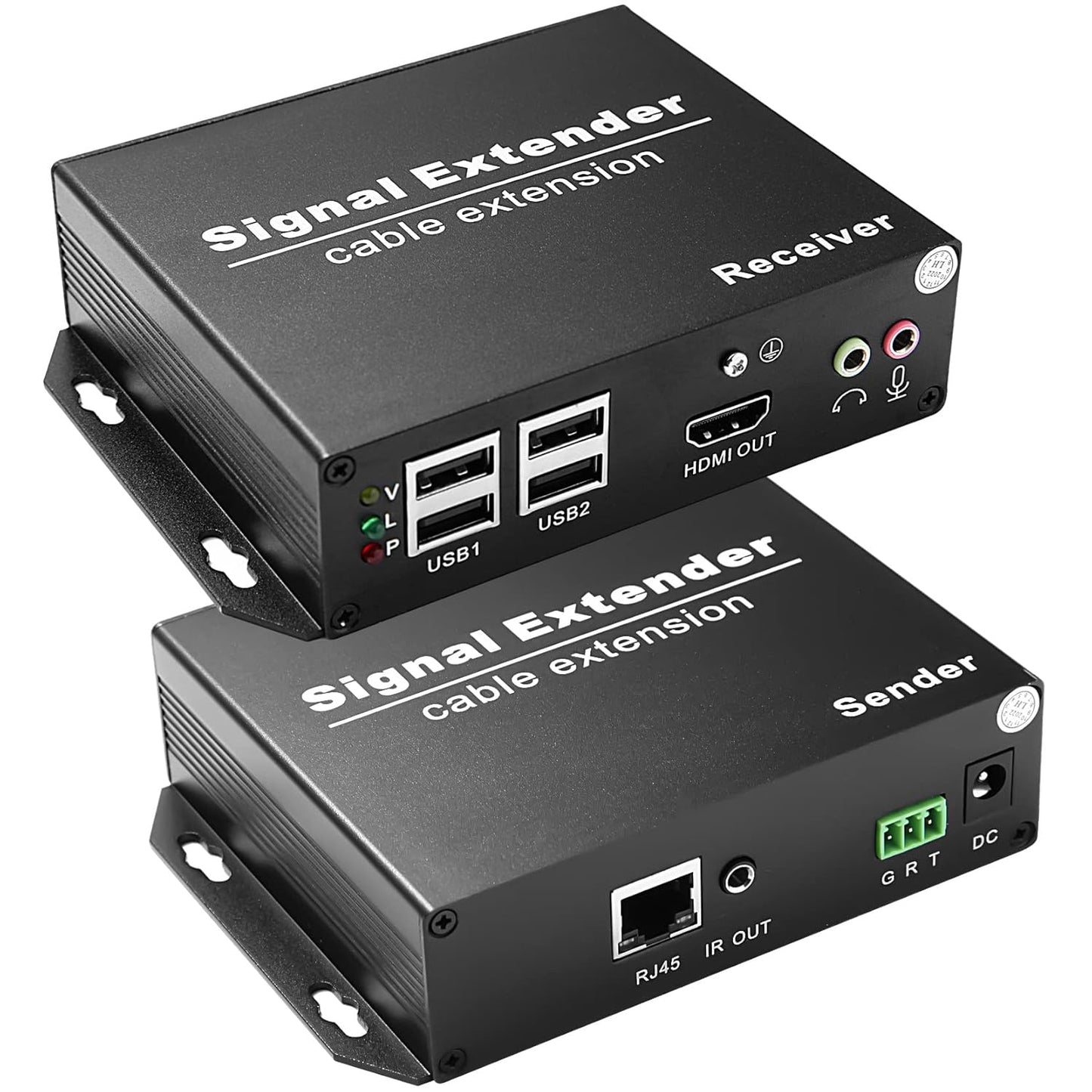 4K KVM Over Ethernet HDMI USB Extender for Long-Distance Use