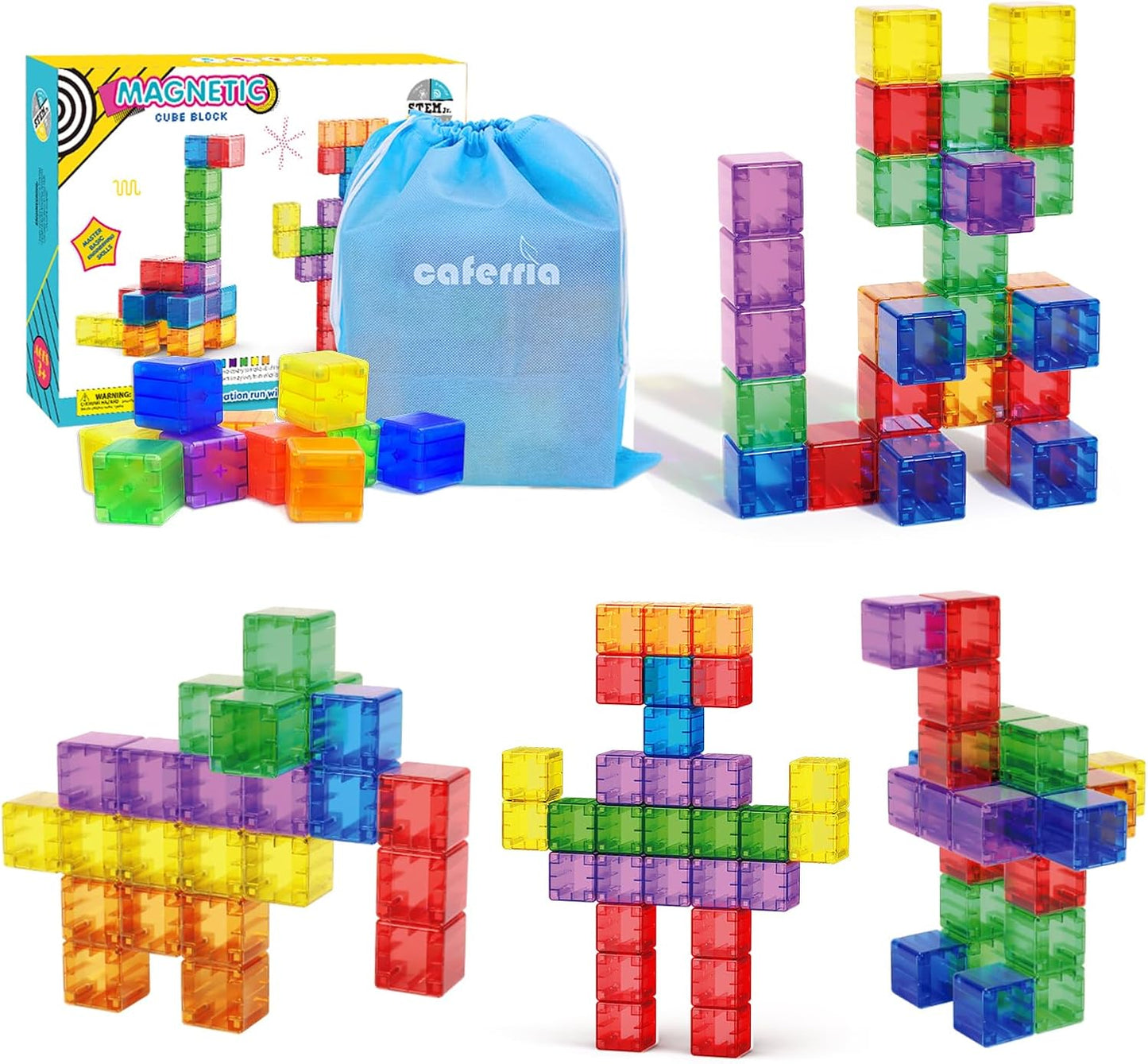 Montessori Magnetic Building Blocks for Ages 2-7
