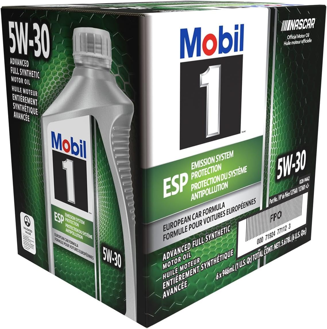 Mobil 1 124044 ESP Formula Engine Oil 5W30 Set of 6 Bottles