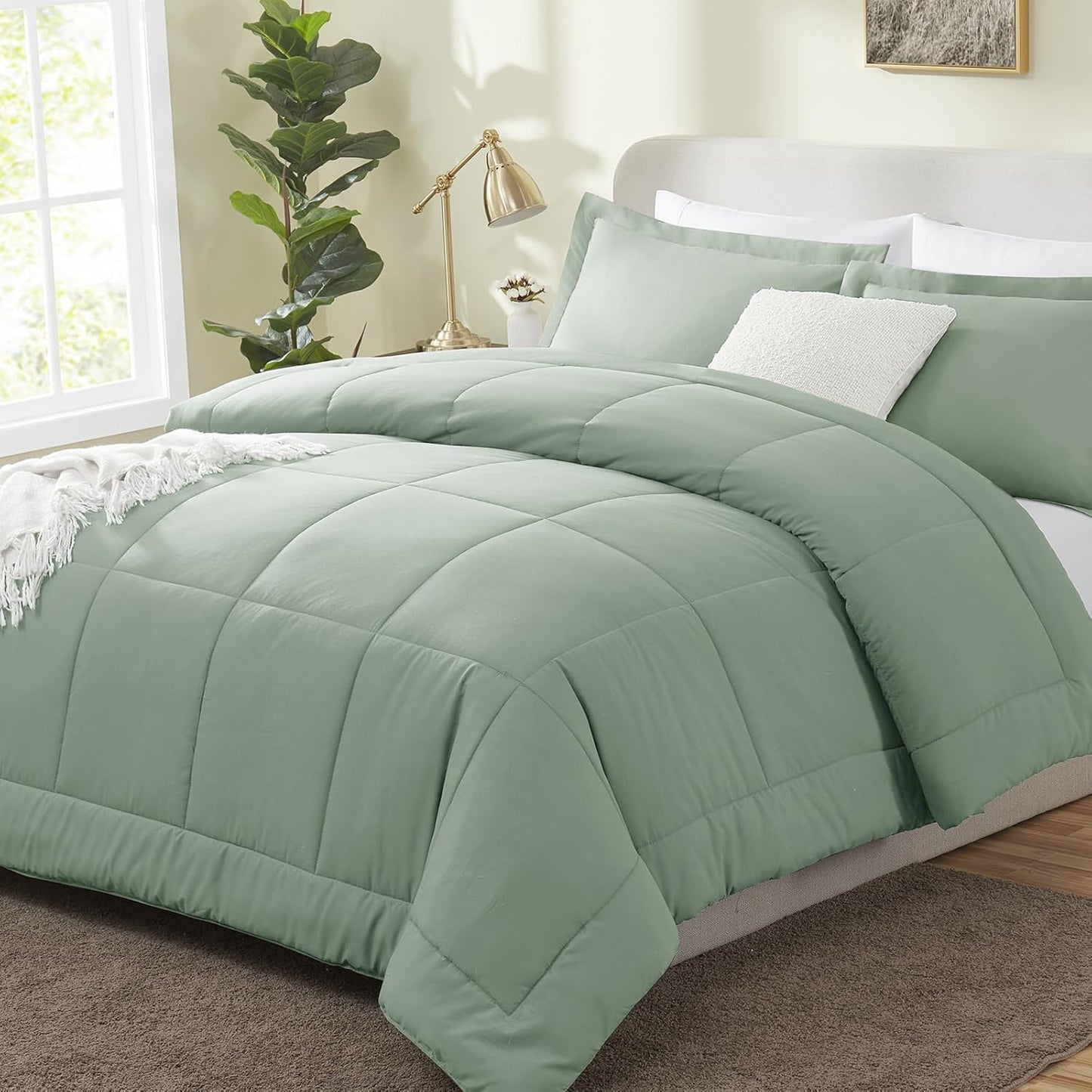 CozyLux Queen Size Comforter Sets for All Season Comfort