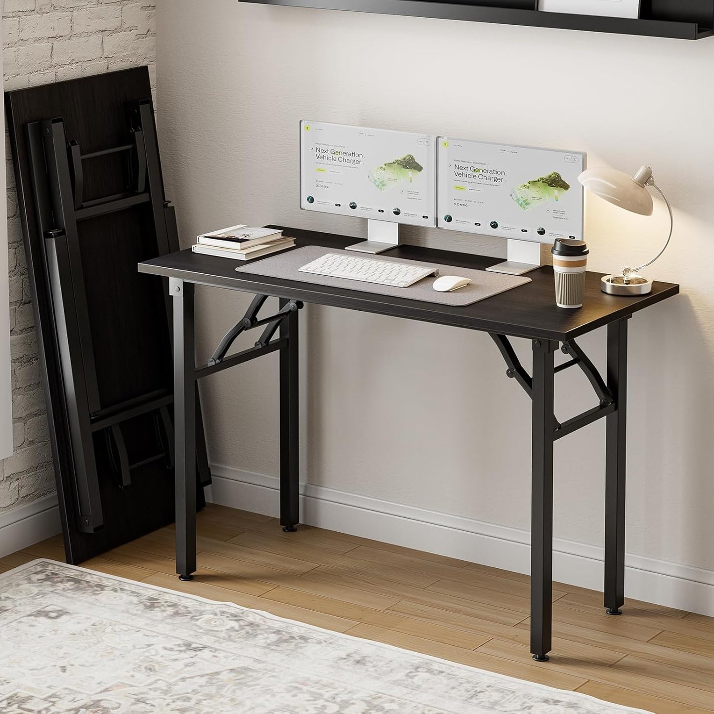 Frylr Small Folding Computer Desk for Compact Spaces and Study