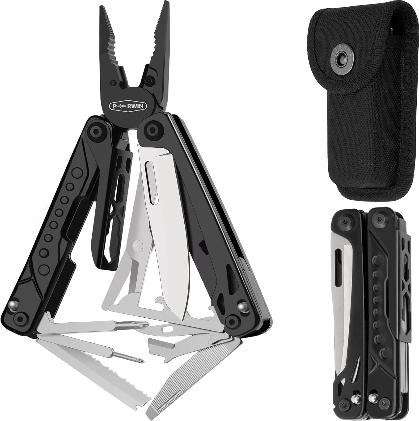 20-in-1 Stainless Steel Multitool for Camping and Survival
