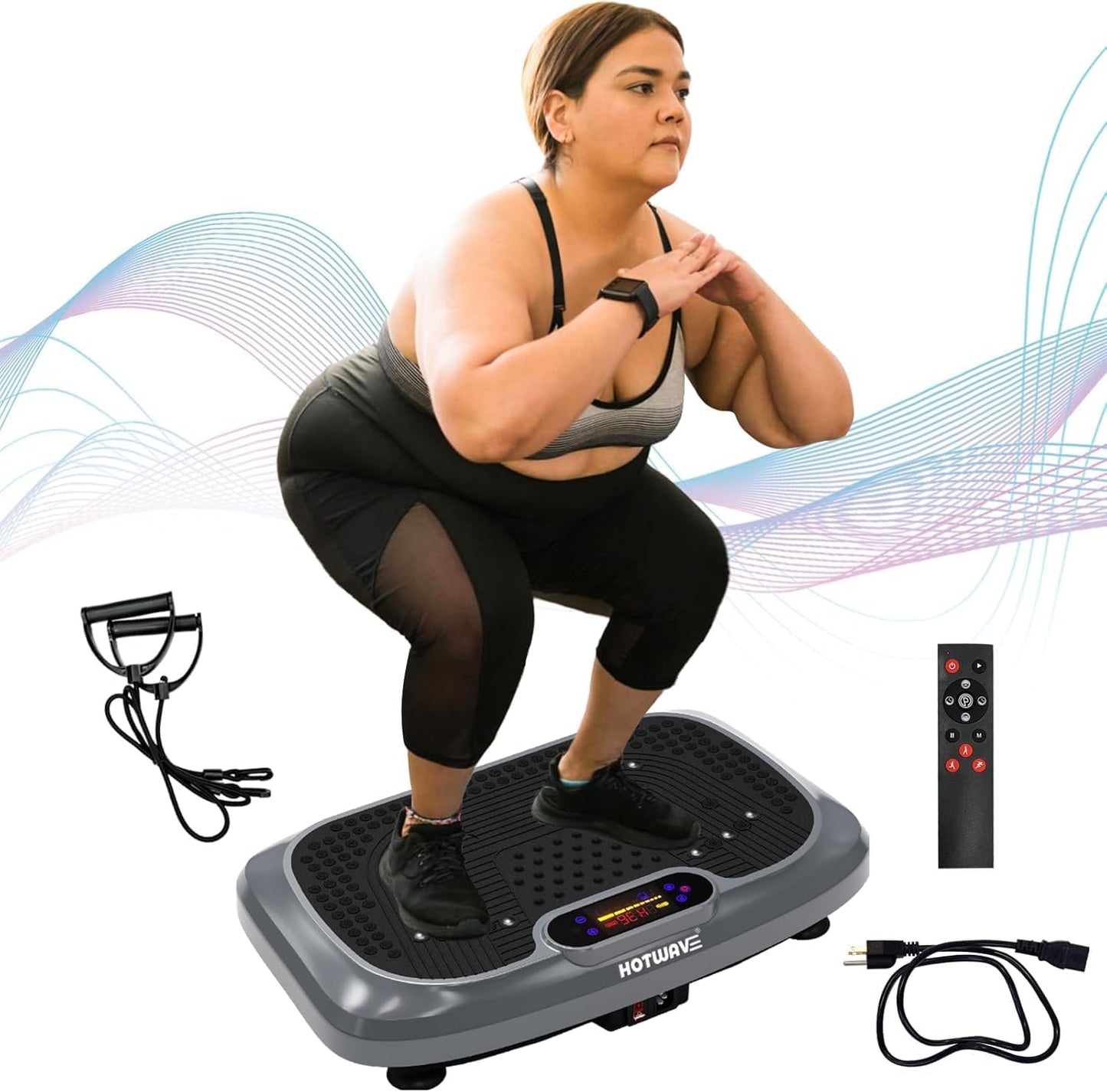 Powerful Lymphatic Drainage Vibrating Plate - HOTWAVE