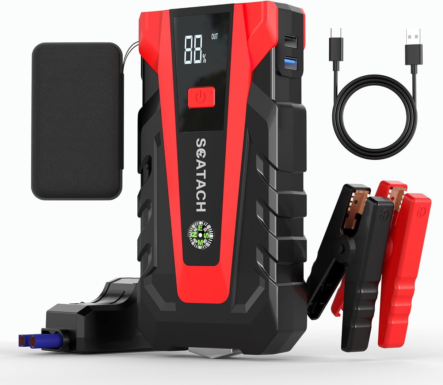 Scatach 011 4000A Jump Starter: Power for 10.0L Gas & 8.0L Diesel
