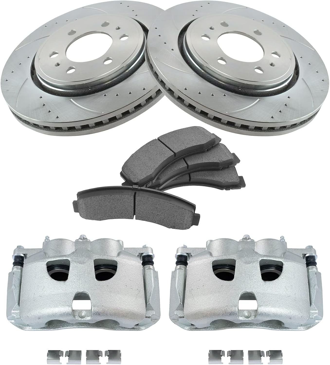 TRQ Front Performance Brake Pad & Rotor Kit for Ford F-150