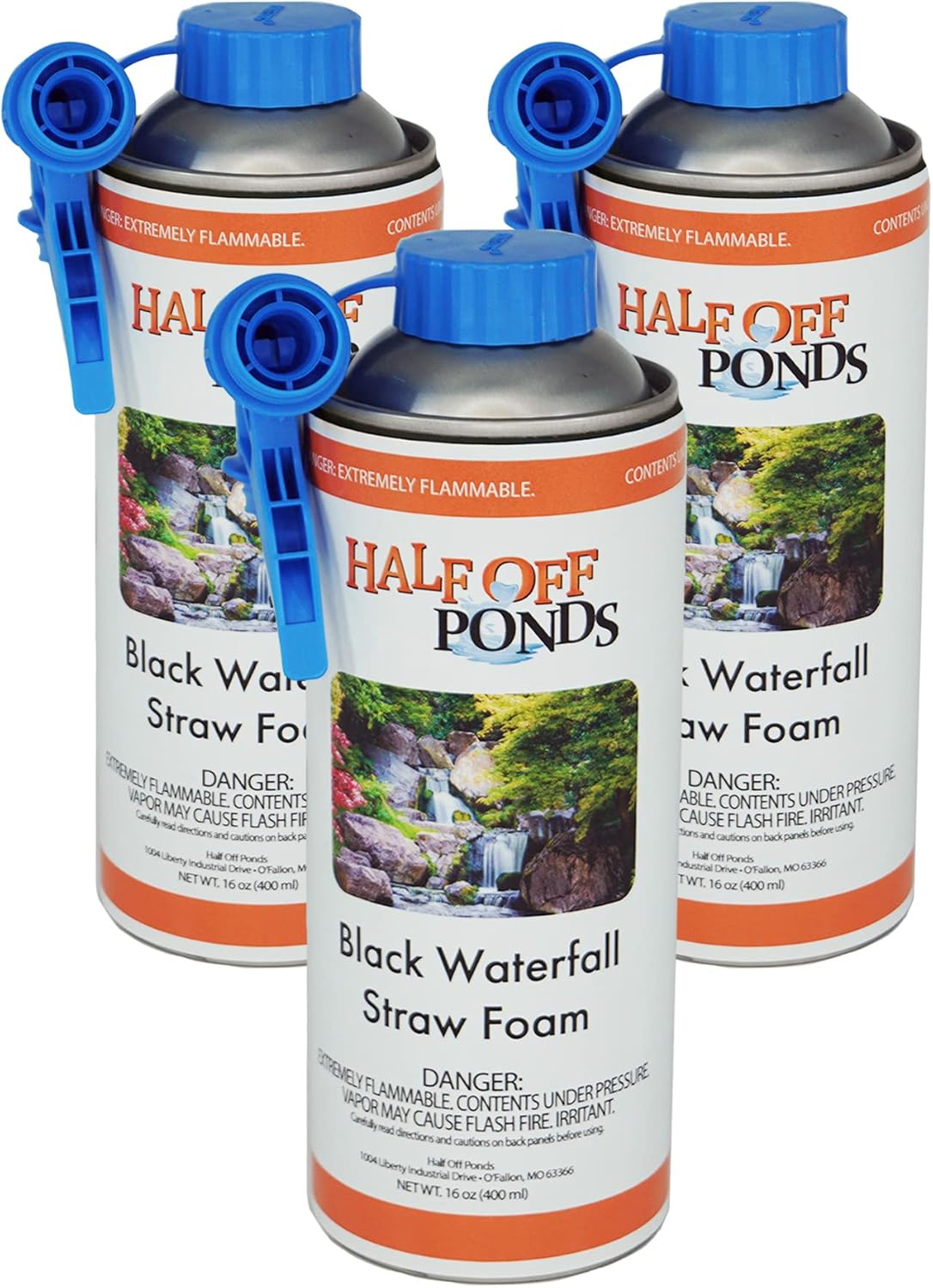 Half Off Ponds Black Waterfall Foam Sealant Spray for Ponds