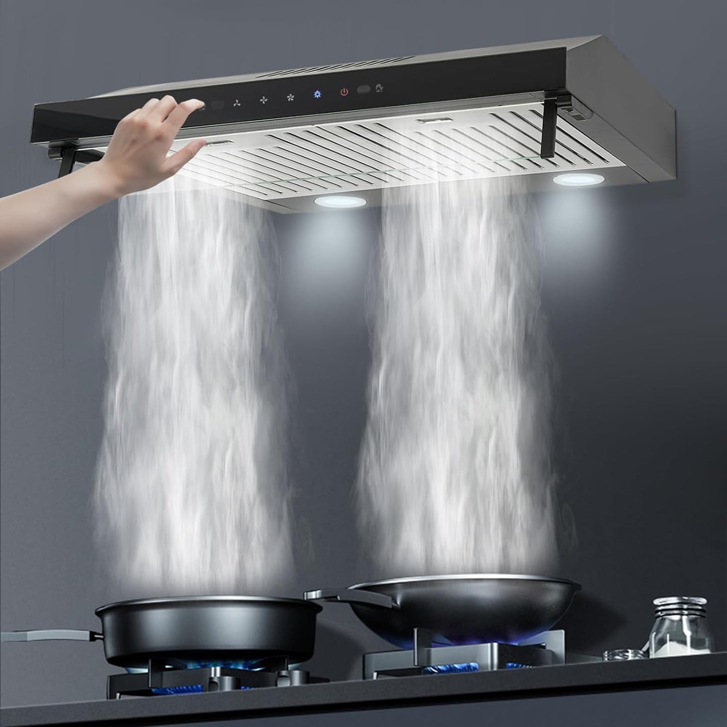Under Cabinet Range Hood 24 Inch with Intelligent Control Features