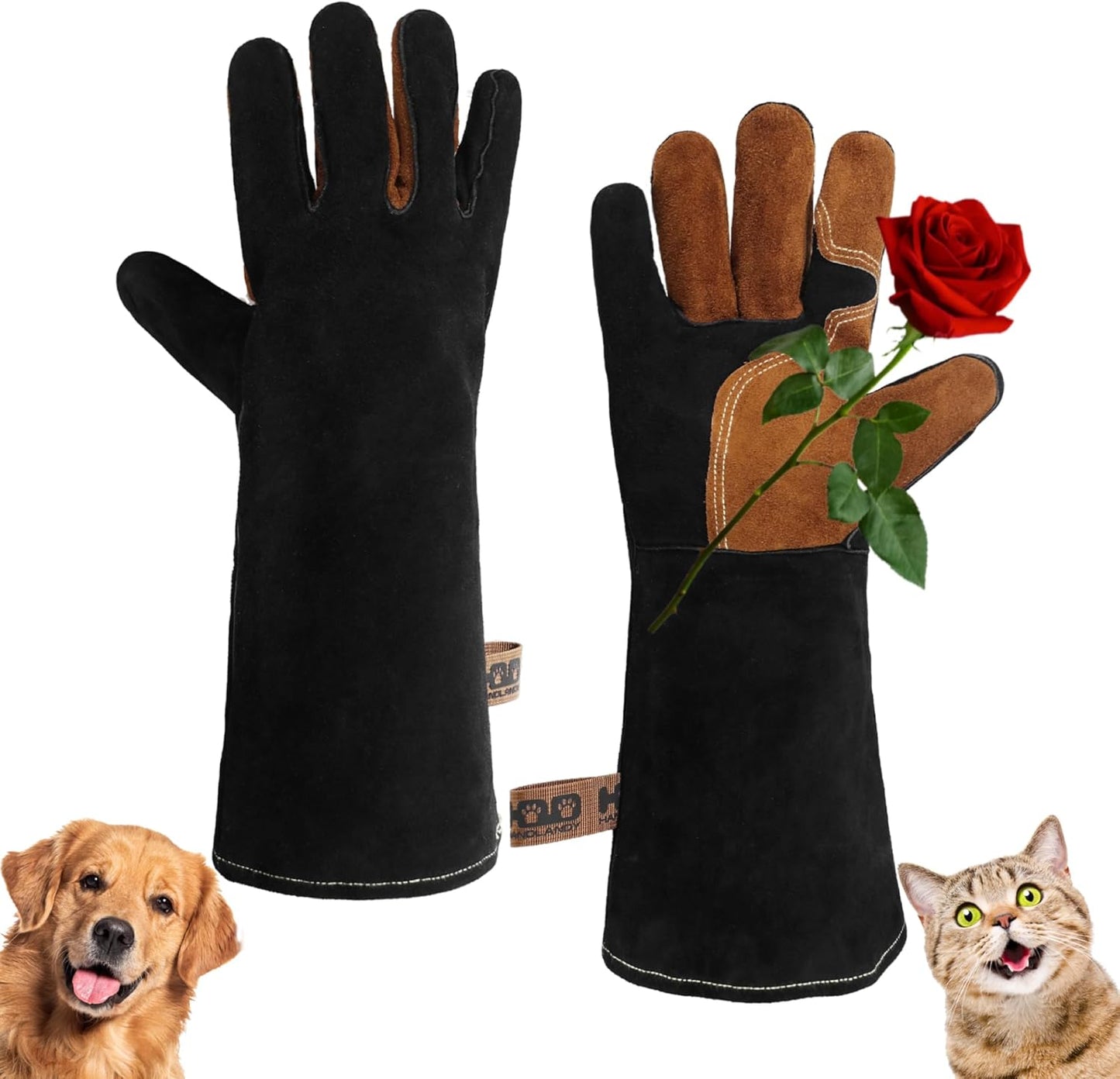 Bite-Proof Pet Gloves for Safety & Durability