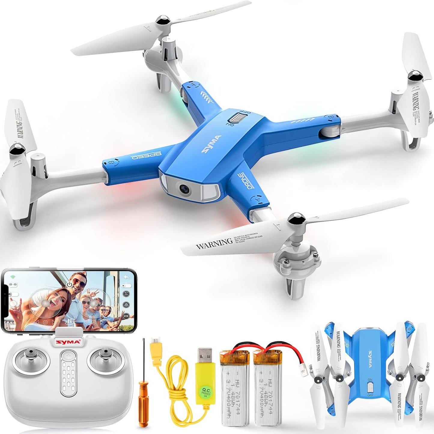 SYMA 1080P Camera Drone - Altitude Hold, One Key Start
