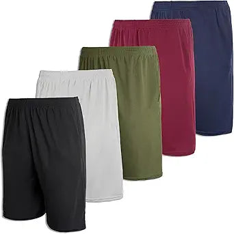 Real Essentials Boys' 5-Pack Mesh Active Basketball Shorts Review