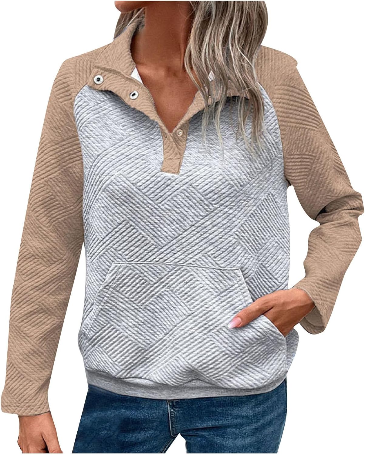 Cozy Color Block Hoodie for Fall