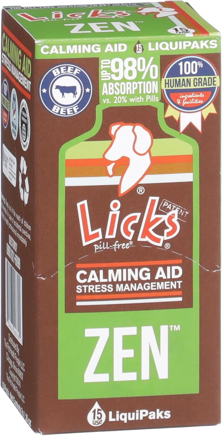 Licks Pill Free Zen Dog Calming Aid for Stress Relief & Health