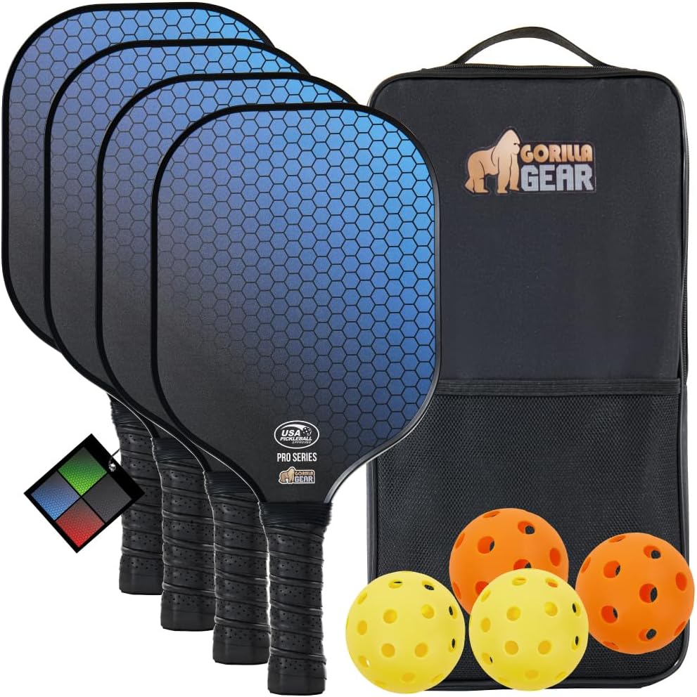 Gorilla Gear USAPA Approved Pickleball Starter Set for All Levels