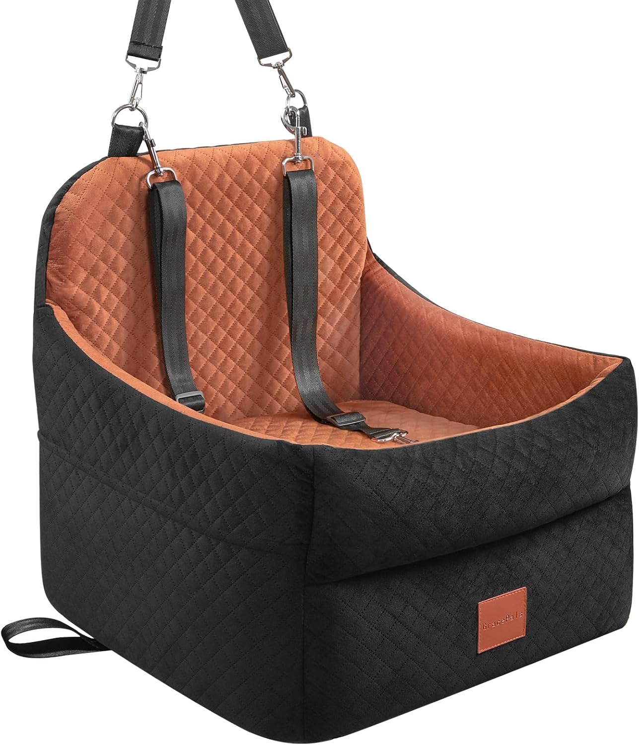 Dog Car Seat for Small/Medium Dogs Under 35lbs - Comfort & Safety