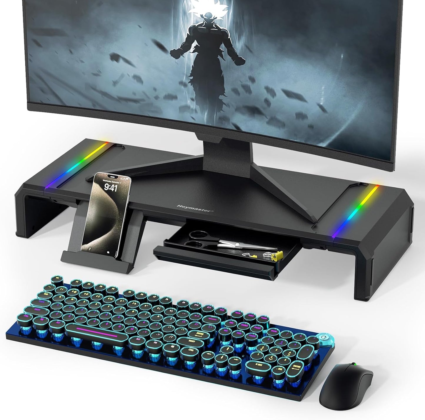 RGB Gaming Monitor Stand - Desk Organizer