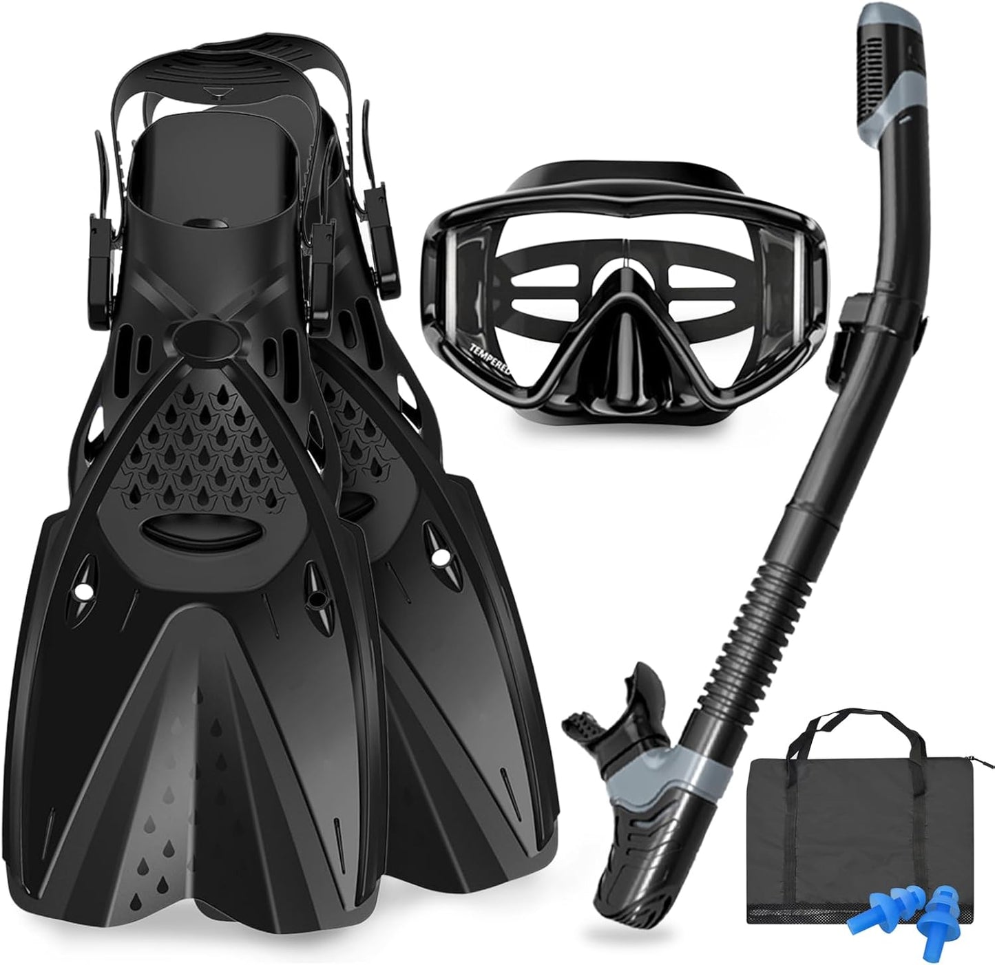 AosDero Panoramic View Snorkel Set - Dive in Style!