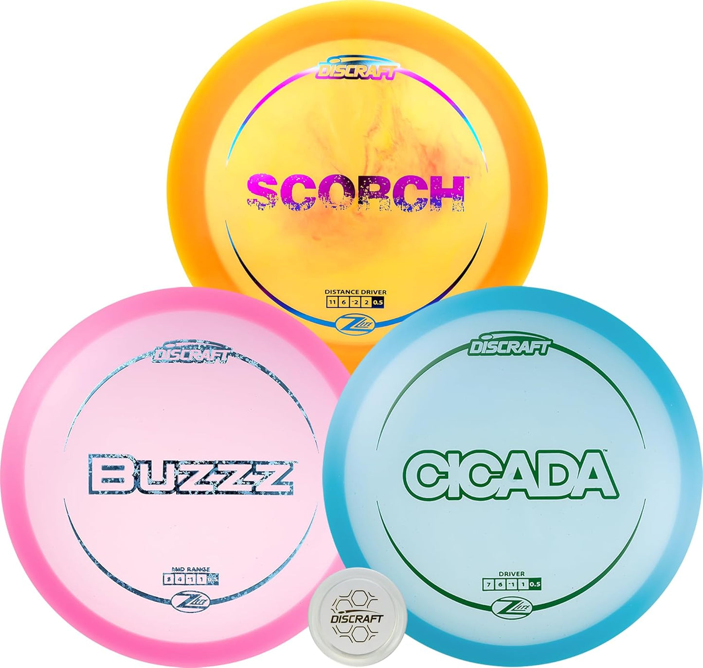 Premium 3-Pack Disc Golf Set - Lightweight Variety + Snap Cap