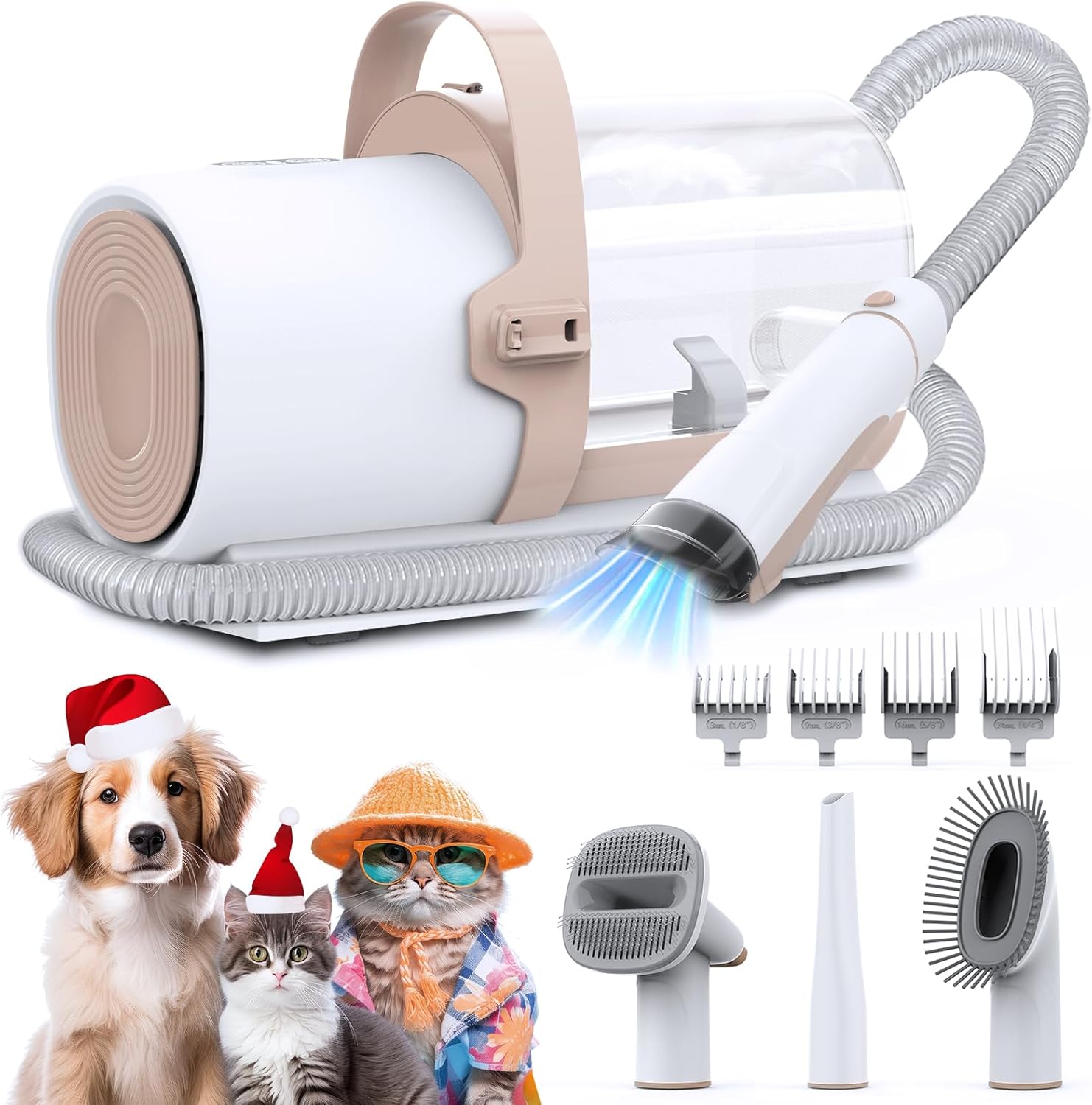 Photo inspiration: Vacuum For Curly Coated Dog Grooming Needs Reference: 11000Pa Dog Grooming Vacuum Kit Shedding Made Easy