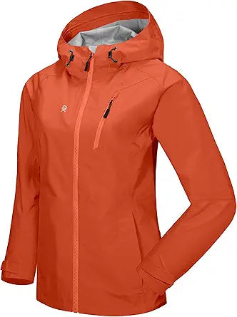 Little Donkey Andy Womens Waterproof Rain Jacket for Outdoor Use
