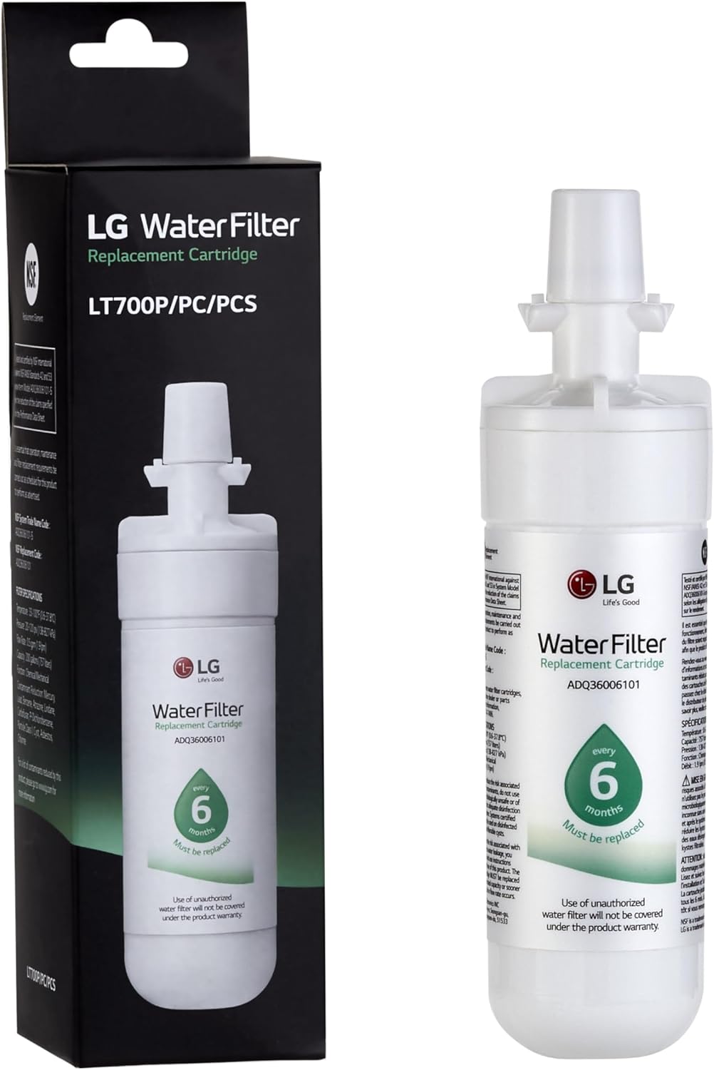 LG LT700P Replacement Water Filter for Clean Water