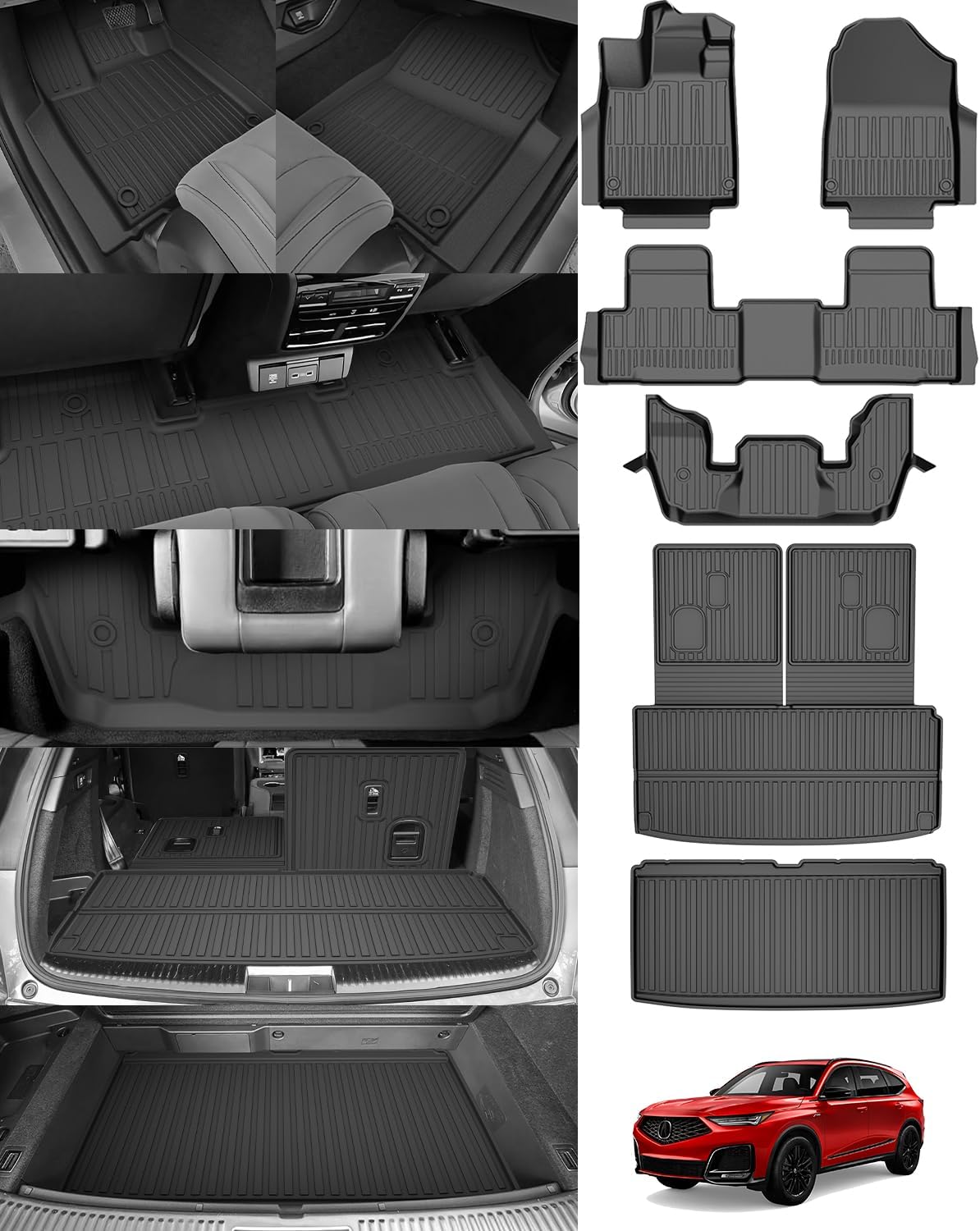 Custom Fit Floor Mats & Cargo Liner for Acura MDX 2022-2026