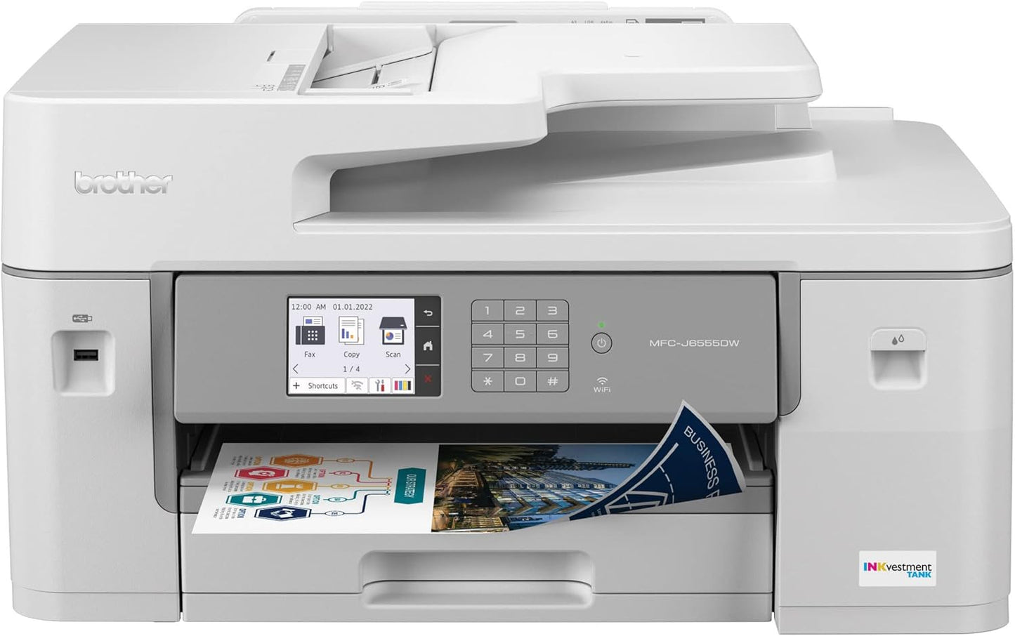 Brother MFC-J6555DW INKvestment Tank All-in-One Printer - 1 Year Ink Included